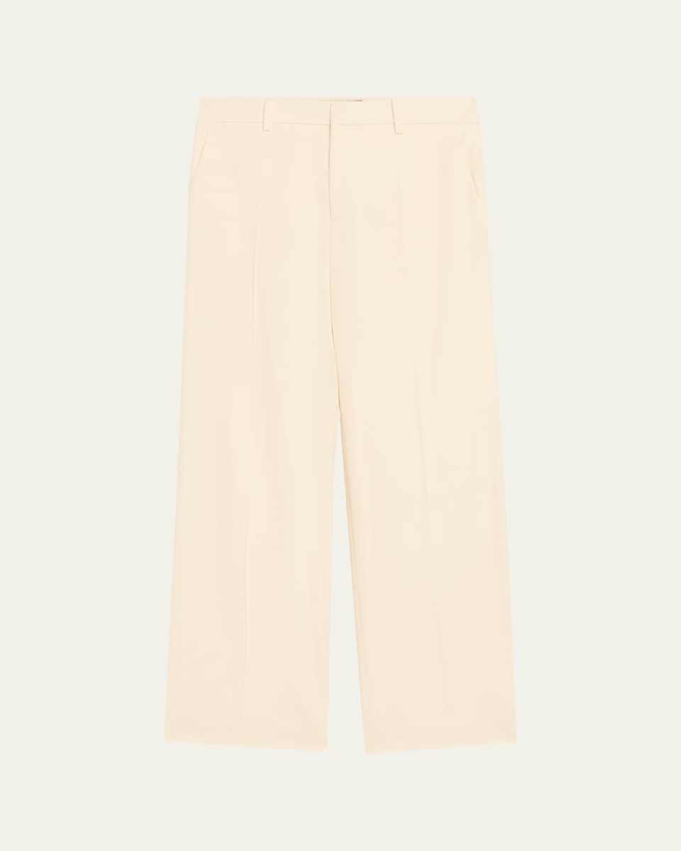 Corinne Straight-Leg Wool Pants